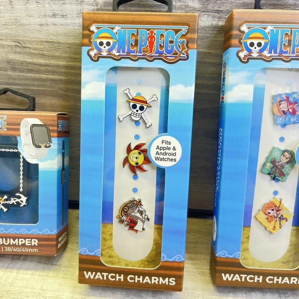 One Piece Anime Apple Watch Fits Series 1-10 Bumper Charms Lot Of 3